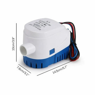 12V Bilge Pump 1100GPH Automatic Boat Marine Water Pump Submersible Yacht Boat Motor Seaplane Houseboat Pump - Nautica auto Marin heaven