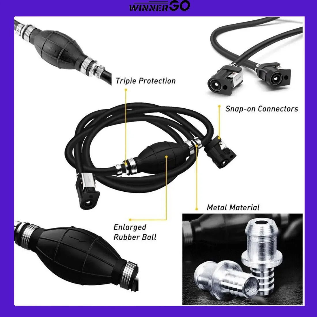 6/8mm Boat Marine Motor Engine Outboard Fuel Desiel Line Hose Oil Pipes For Yamaha Boat Fuel Line Assembly Gas Hose Marine Line - Nautica auto Marin heaven