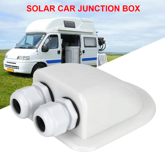 Båt El Genomföring - Solpaneler Junction Box för Caravans - Nautica auto Marin heaven