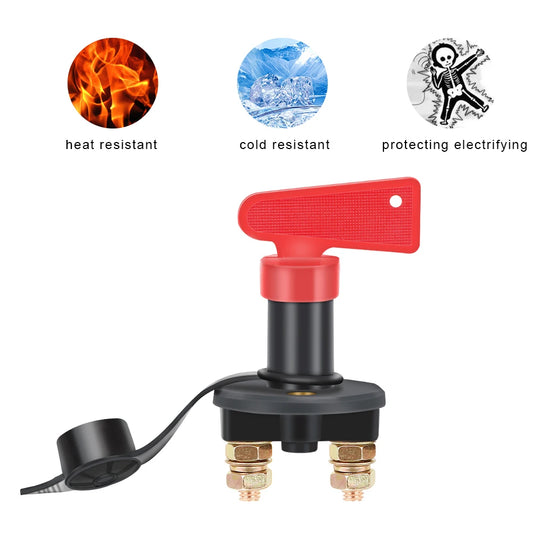 Power Isolator 1 Removable Keys Car Battery Disconnect Switch Cut Off - Nautica auto Marin heaven