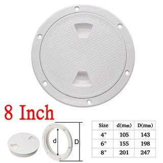 ABS Plastic Round Non-Slip Inspection Hatches with Detachable Cover - Nautica auto Marin heaven
