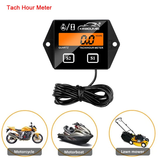 LCD Digital Motor Klocka – Ny Teknik för Din Maskin - Nautica auto Marin heaven