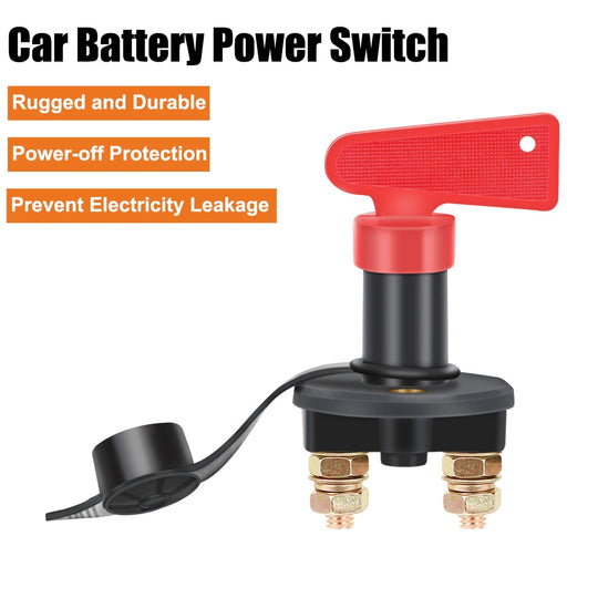 Power Isolator 1 Removable Keys Car Battery Disconnect Switch Cut Off - Nautica auto Marin heaven
