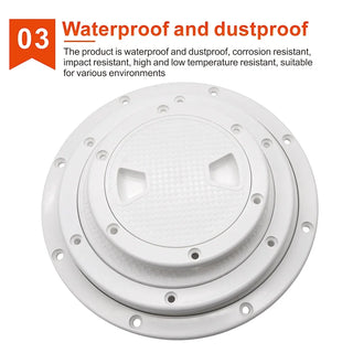 ABS Plastic Round Non-Slip Inspection Hatches with Detachable Cover - Nautica auto Marin heaven