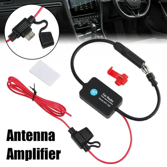 Auto Car Radio FM Antenna Signal Booster Amplifier Universal 12V FM - Nautica auto Marin heaven