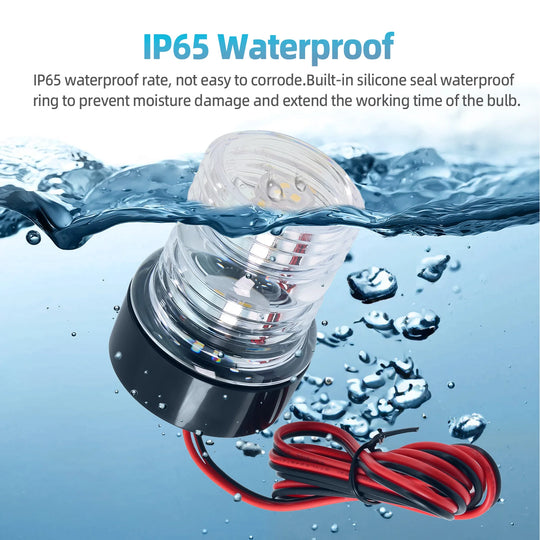 12V LED Navigation Anchor Light 360 Degree All Round For Marine Boat - Nautica auto Marin heaven