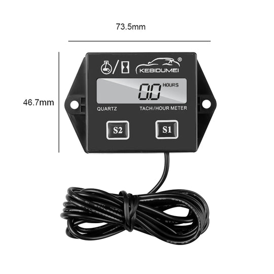 LCD Digital Motor Klocka – Ny Teknik för Din Maskin - Nautica auto Marin heaven