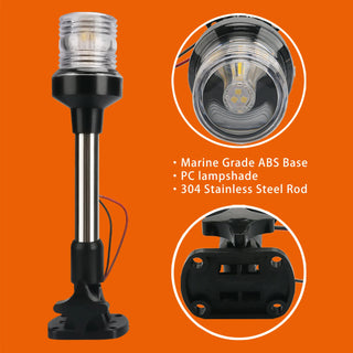 LED Fold Down Anchor Light, Sailing Signal Lamp for Marine, Boat Yacht - Nautica auto Marin heaven