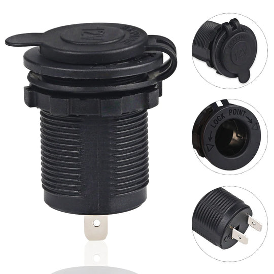 4 Colors Cigarette Lighter Socket 12V-24V Waterproof Plug Power Outlet - Nautica auto Marin heaven