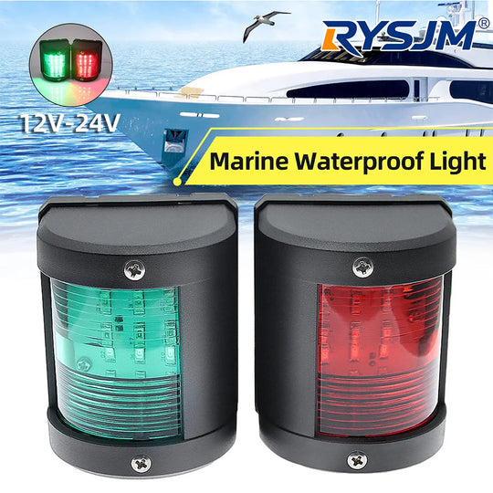 12V/24V LED Navigation Signal Lampor - Vattentät Varningslampa för Båtar - Nautica auto Marin heaven