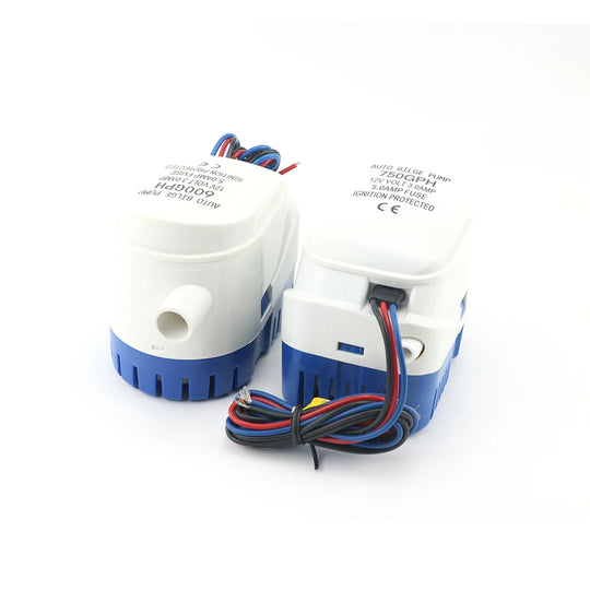 12V 24V DC Bilge Pump 600GPH 750GPH 1100GPH Automatic Boat Marine - Nautica auto Marin heaven