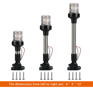 LED Fold Down Anchor Light, Sailing Signal Lamp for Marine, Boat Yacht - Nautica auto Marin heaven