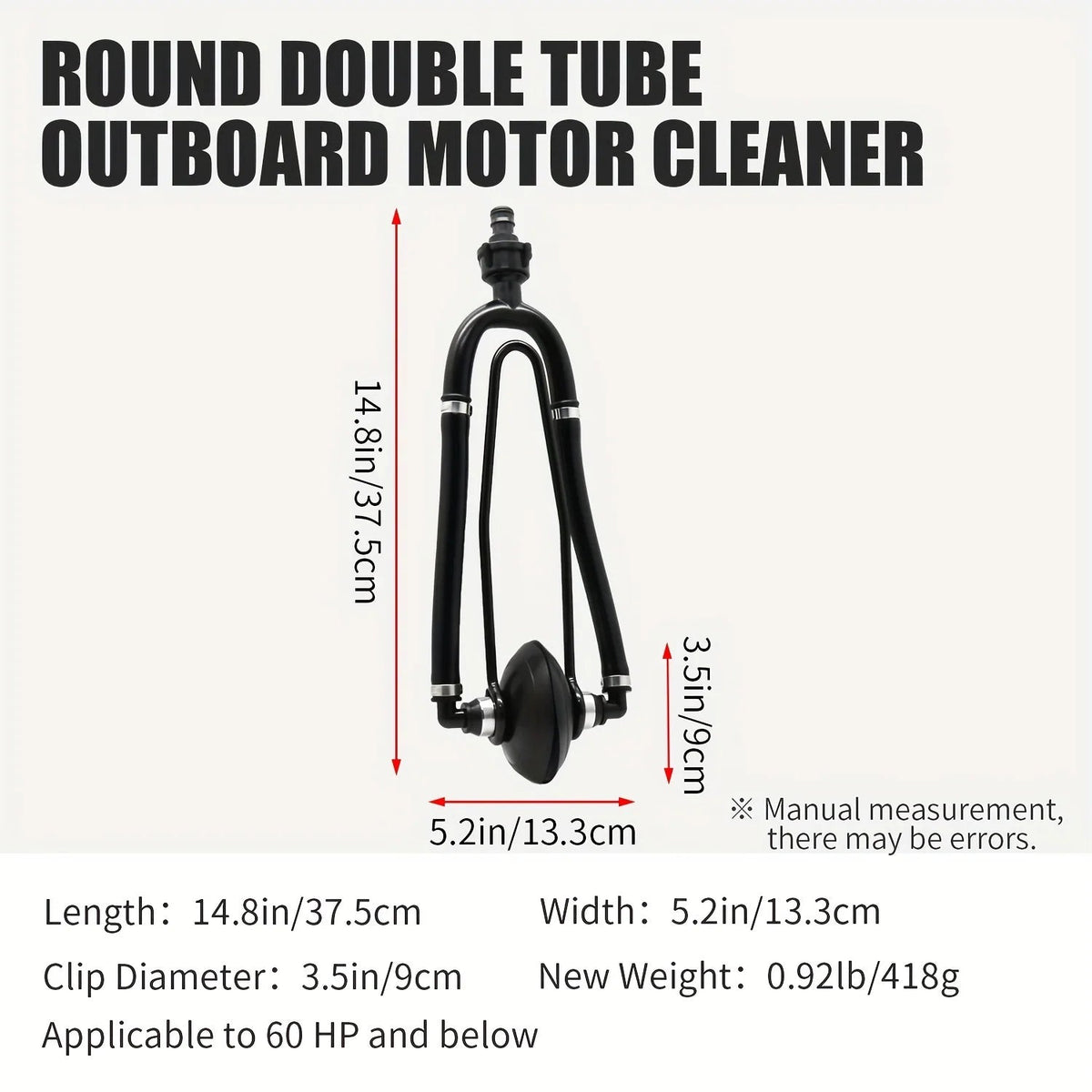 KOETSU Marine Universal Rectangular Outboard Motor Water Flusher Boat Ear Muff Engine Flusher for Marine Boat - Nautica auto Marin heaven