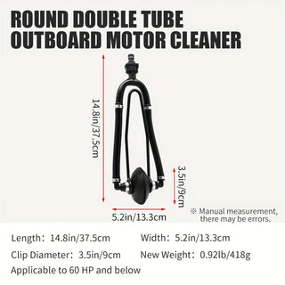 KOETSU Marine Universal Rectangular Outboard Motor Water Flusher Boat Ear Muff Engine Flusher for Marine Boat - Nautica auto Marin heaven