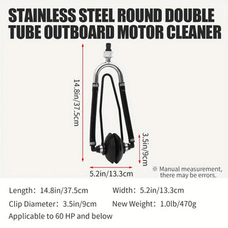 KOETSU Marine Universal Rectangular Outboard Motor Water Flusher Boat Ear Muff Engine Flusher for Marine Boat - Nautica auto Marin heaven