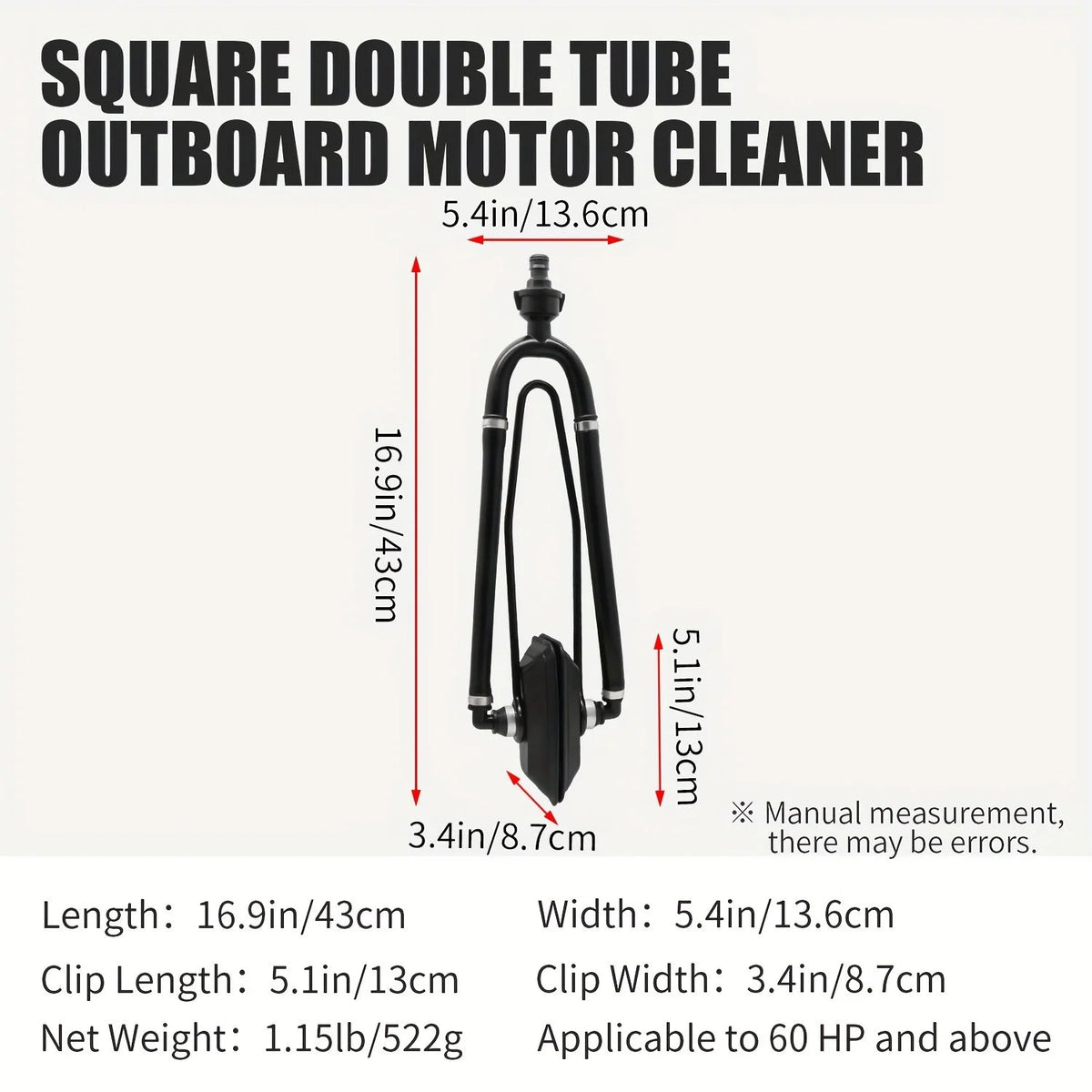 KOETSU Marine Universal Rectangular Outboard Motor Water Flusher Boat Ear Muff Engine Flusher for Marine Boat - Nautica auto Marin heaven