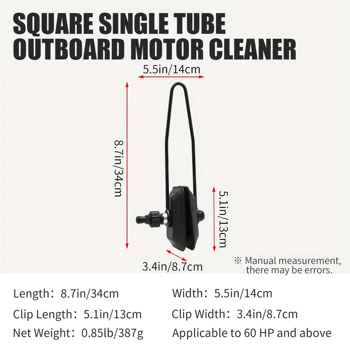 KOETSU Marine Universal Rectangular Outboard Motor Water Flusher Boat Ear Muff Engine Flusher for Marine Boat - Nautica auto Marin heaven